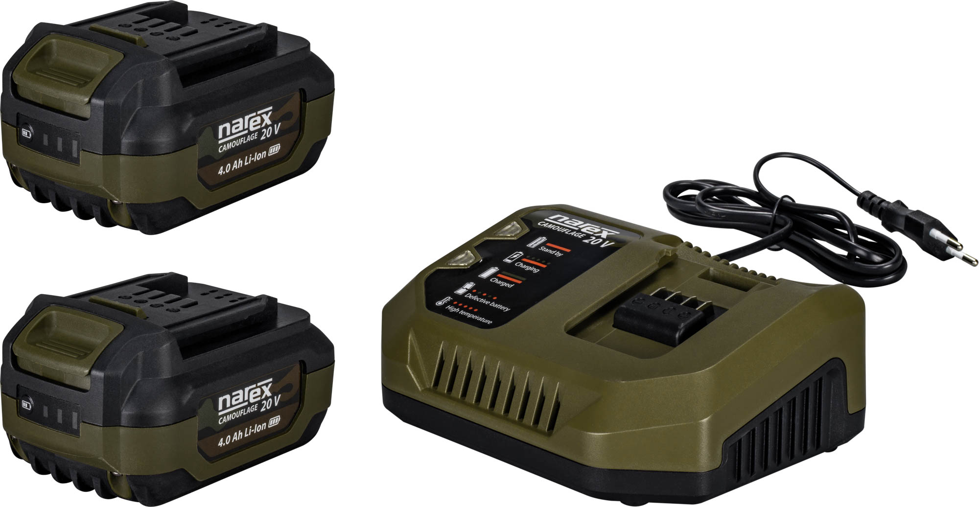 Akční set aku nářadí NAREX Camouflage 20 V