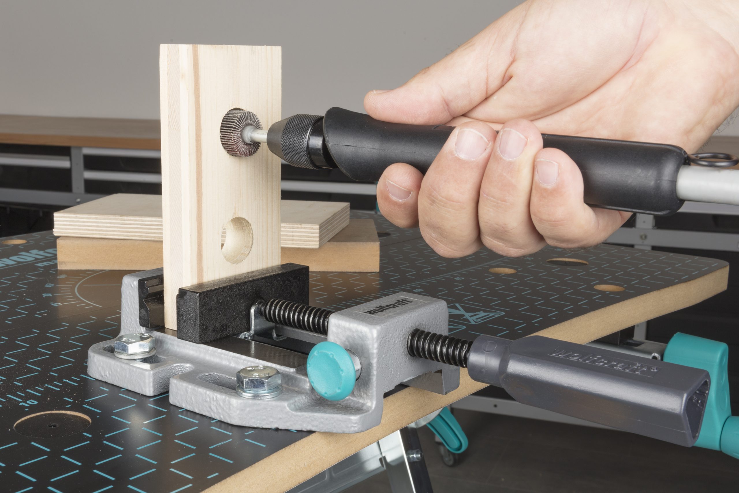 Svěrák pod vrtačku 85mm Wolfcraft