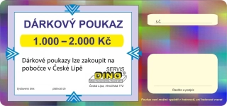 Dárkový poukaz DINO Servis